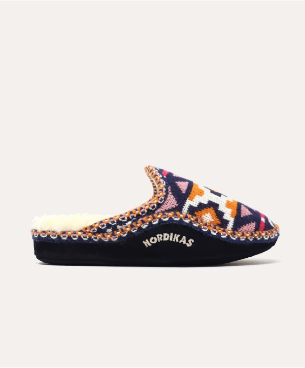 nordikas ZAPATILLAS DE CASA MUJER INCA AZUL Venta caliente
