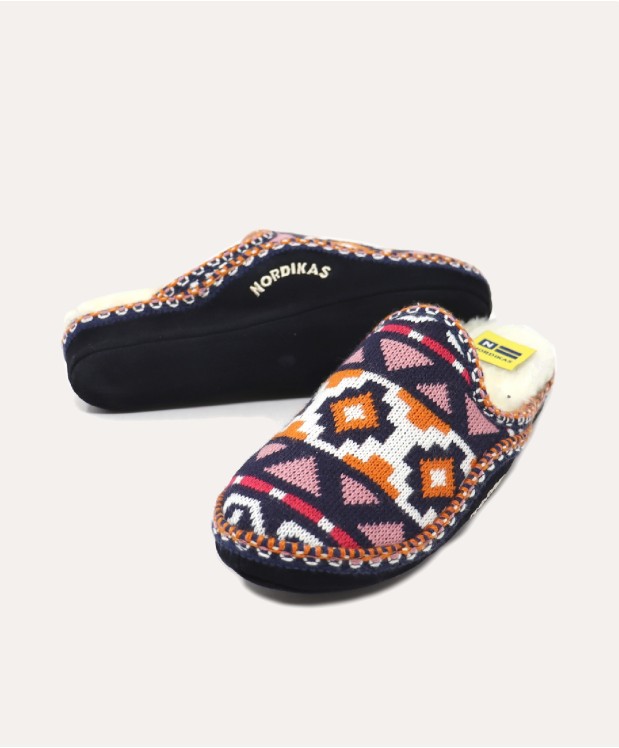 nordikas ZAPATILLAS DE CASA MUJER INCA AZUL Venta caliente