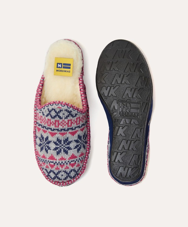 nordikas ZAPATILLAS DE CASA MUJER EDELWEIS MARINO En oferta