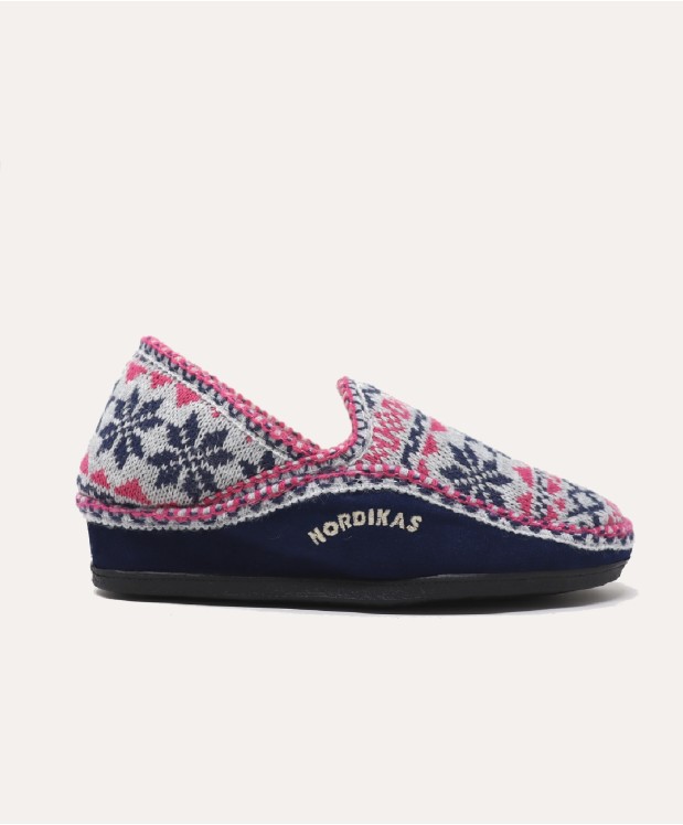 nordikas ZAPATILLAS DE CASA MUJER EDELWEIS MARINO Gran oferta