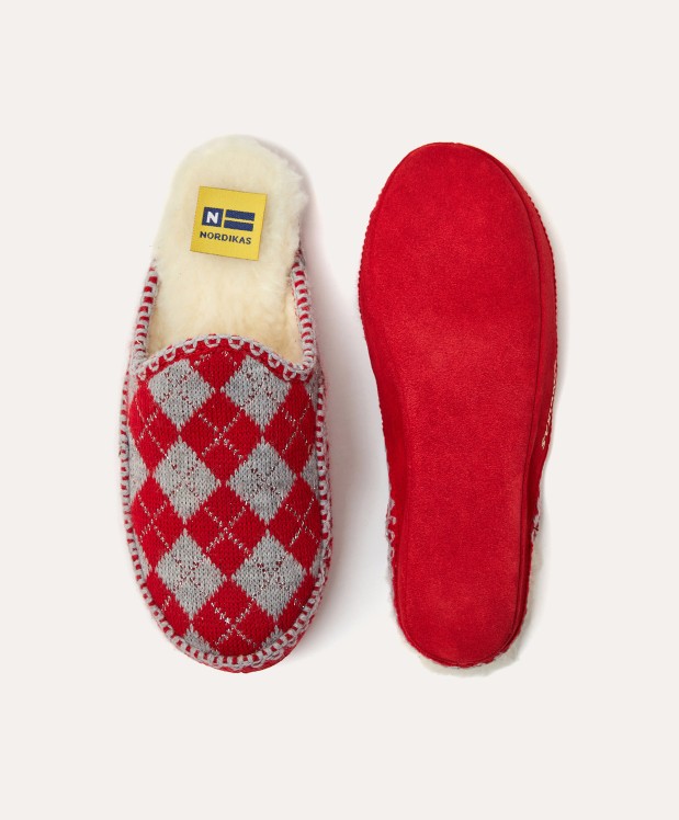 nordikas ZAPATILLAS DE CASA MUJER DAMA ROJO Rebajas baratas