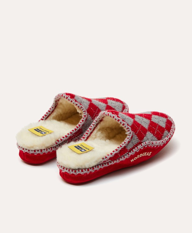 nordikas ZAPATILLAS DE CASA MUJER DAMA ROJO Rebajas baratas