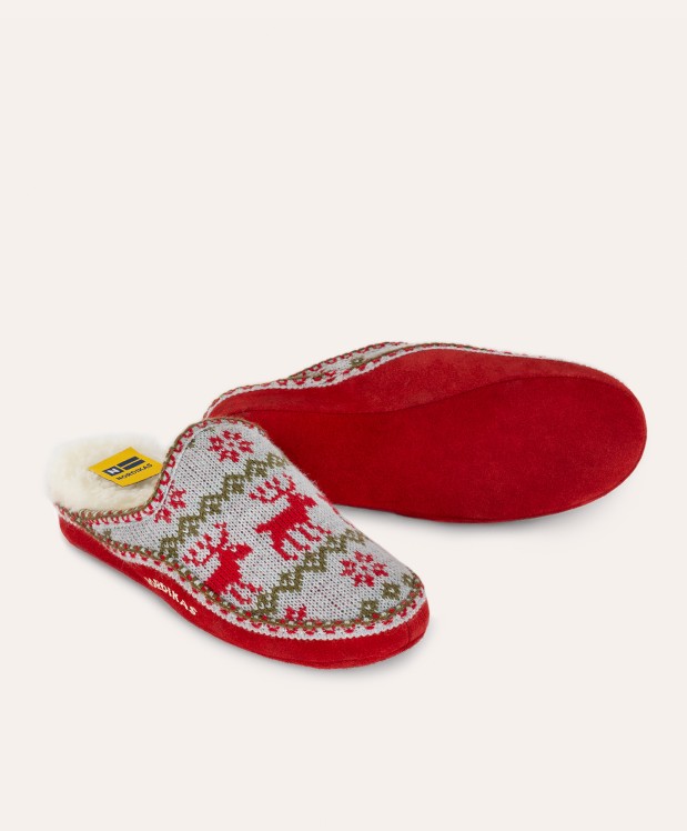 nordikas ZAPATILLAS DE CASA MUJER RENOS ROJO Los más vendidos