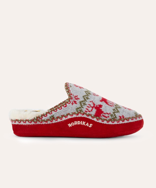 nordikas ZAPATILLAS DE CASA MUJER RENOS ROJO Los más vendidos
