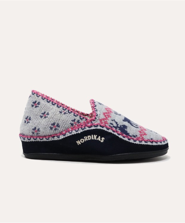 nordikas ZAPATILLAS DE CASA MUJER RENOS MARINO Ventas relámpago