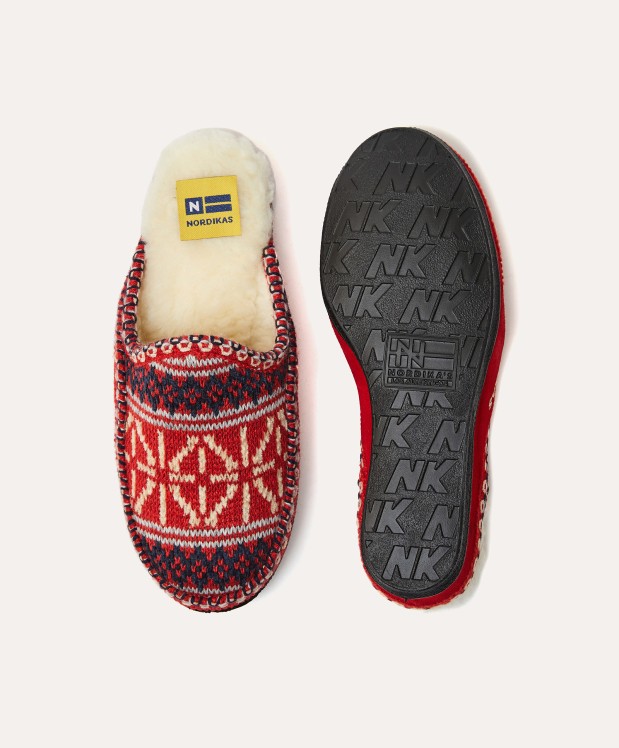 nordikas ZAPATILLAS DE CASA MUJER TEIDE ROJO Descuento