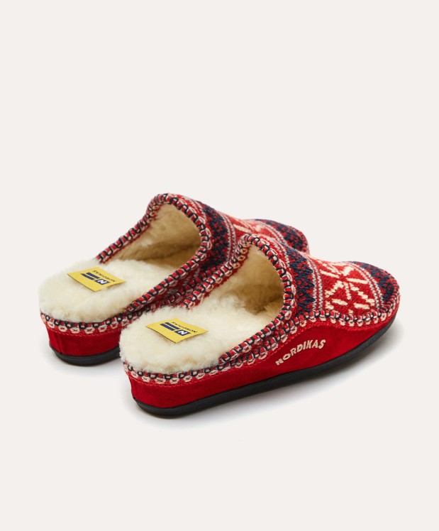 nordikas ZAPATILLAS DE CASA MUJER TEIDE ROJO Descuento