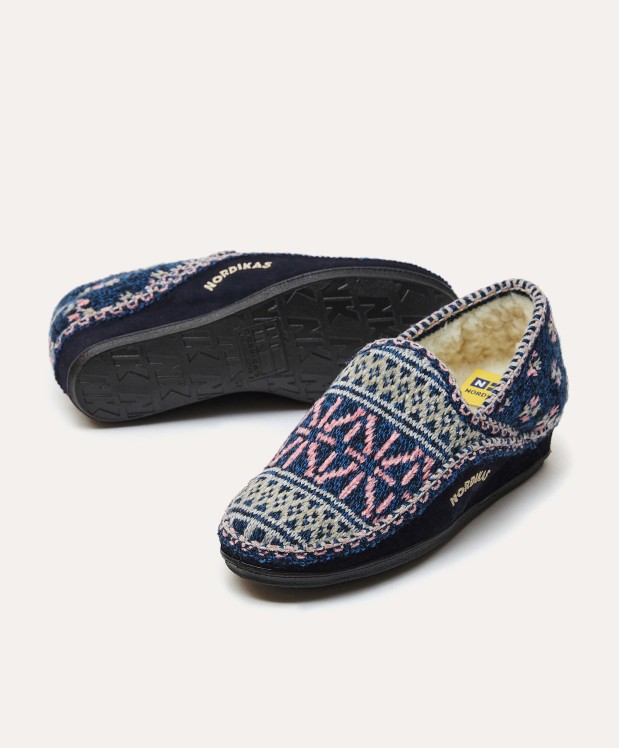 nordikas ZAPATILLAS DE CASA MUJER TEIDE AZUL Liquidación