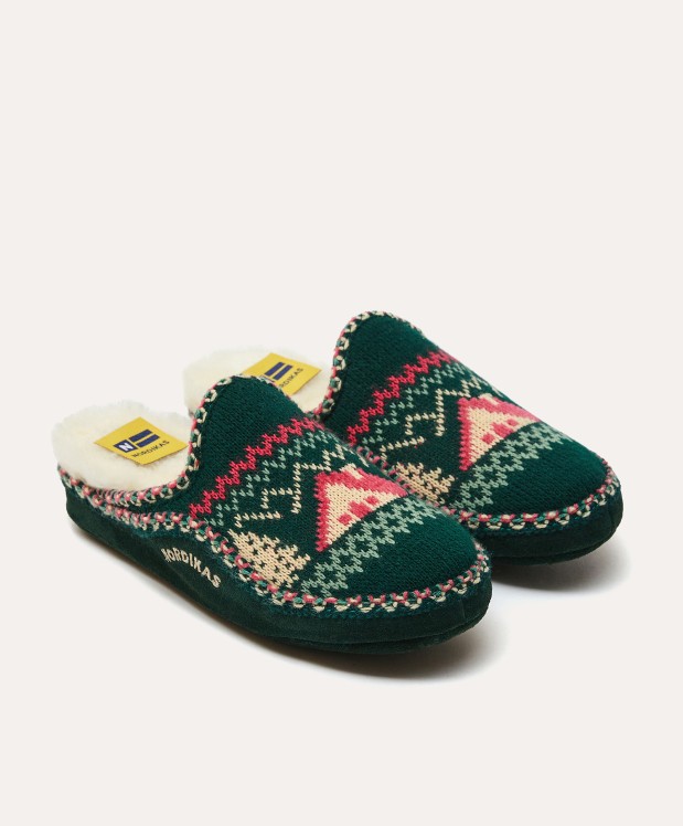 nordikas ZAPATILLAS DE CASA MUJER REFUGIO VERDE BOTELLA Rebajas top