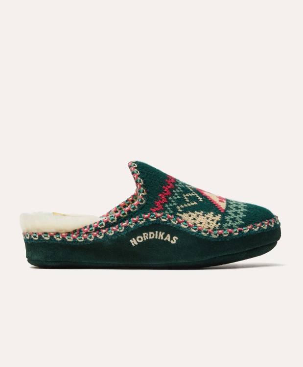 nordikas ZAPATILLAS DE CASA MUJER REFUGIO VERDE BOTELLA Rebajas top
