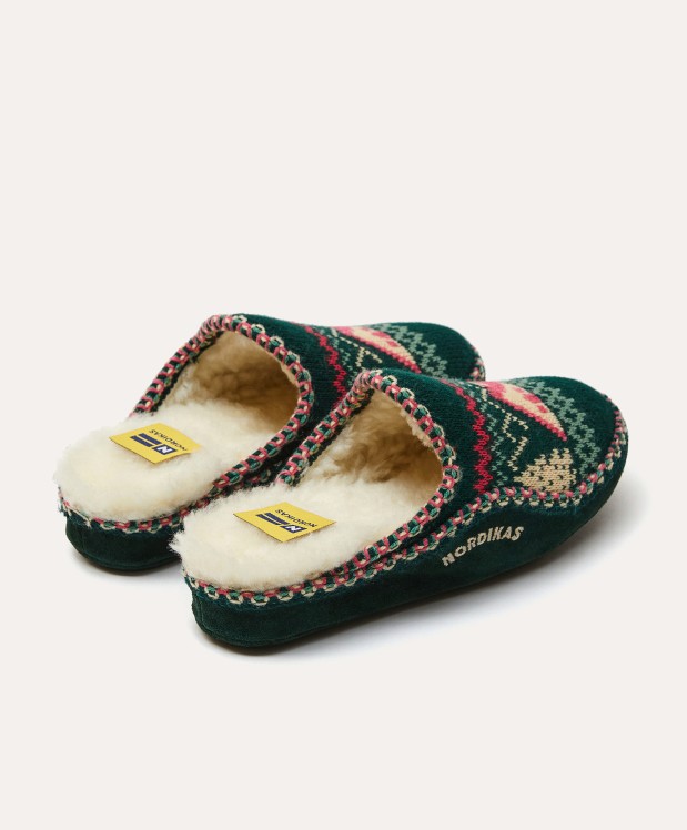 nordikas ZAPATILLAS DE CASA MUJER REFUGIO VERDE BOTELLA Rebajas top
