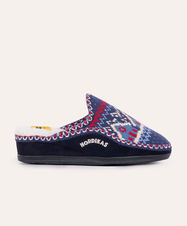 nordikas ZAPATILLAS DE CASA MUJER CABAÑA MARINO Oferta especial