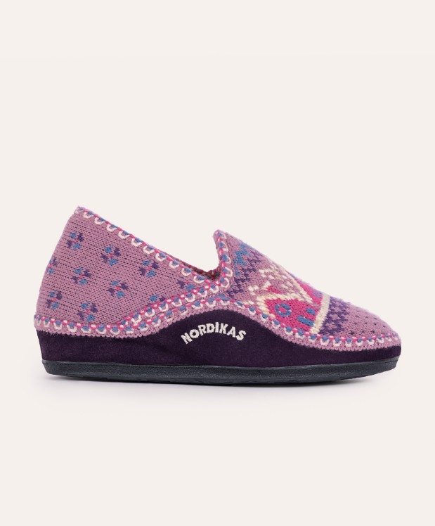 nordikas ZAPATILLAS DE CASA MUJER CABAÑA PURPURA Últimos 3 días