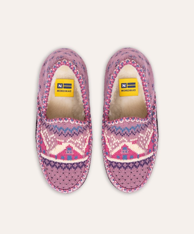 nordikas ZAPATILLAS DE CASA MUJER CABAÑA PURPURA Últimos 3 días