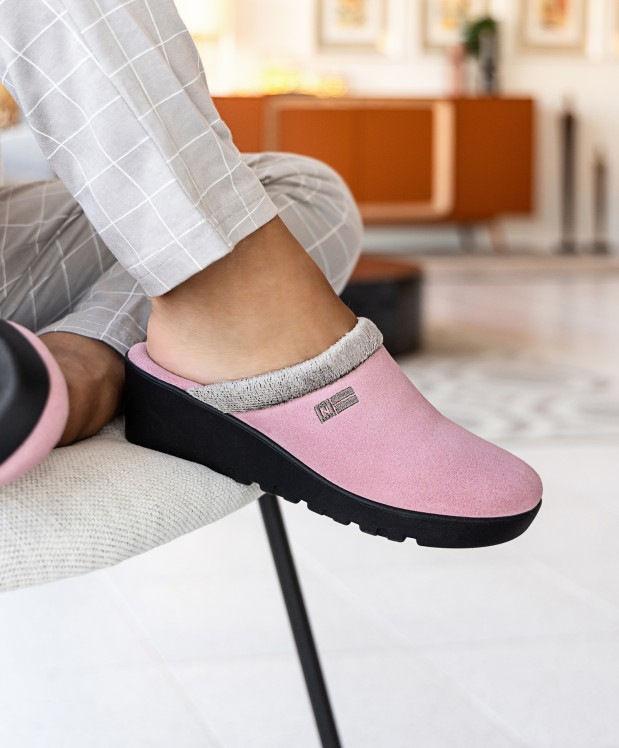 nordikas ZAPATILLAS DE CASA MUJER AFELPADO ROSA ÚLTIMAS EDICIONES