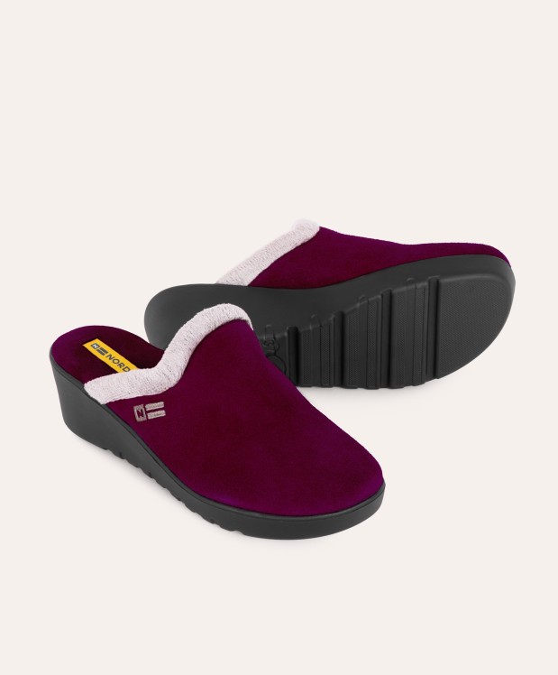 nordikas ZAPATILLAS DE CASA MUJER AFELPADO MORADO Precio de fábrica