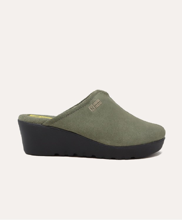 nordikas ZAPATILLAS DE CASA MUJER AFELPADO MUSGO Promoción por tiempo limitado