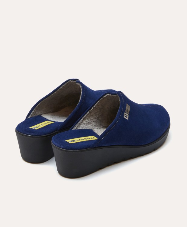 nordikas ZAPATILLAS DE CASA MUJER AFELPADO INDICO Oferta especial de fábrica