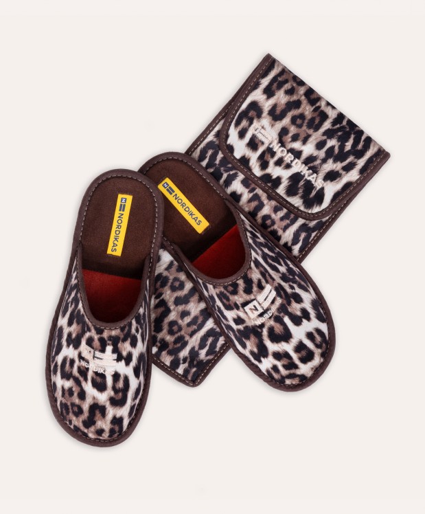 nordikas ZAPATILLAS DE VIAJE MUJER LINCE MARRON Última moda