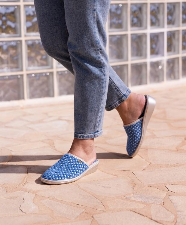 nordikas ZAPATILLAS DE CASA MUJER CIRCLES JEANS Devoluciones gratuitas