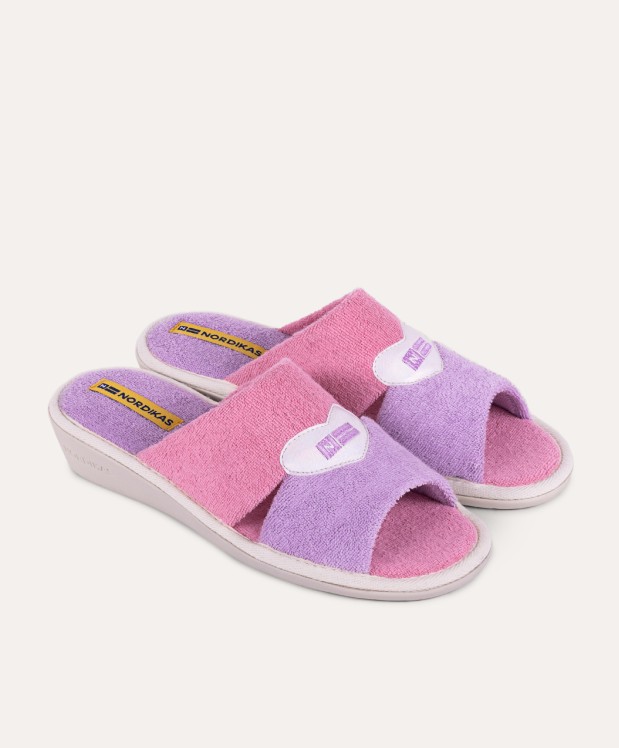 nordikas ZAPATILLAS DE CASA MUJER TOALLA LILA En oferta