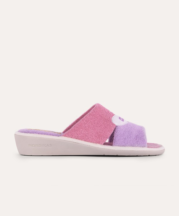 nordikas ZAPATILLAS DE CASA MUJER TOALLA LILA En oferta