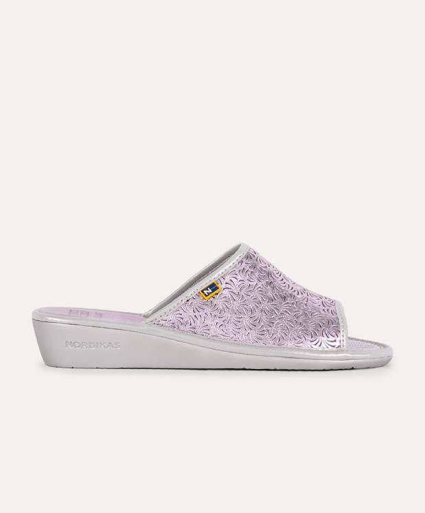 nordikas ZAPATILLAS DE CASA MUJER METALIC MALVA Tienda
