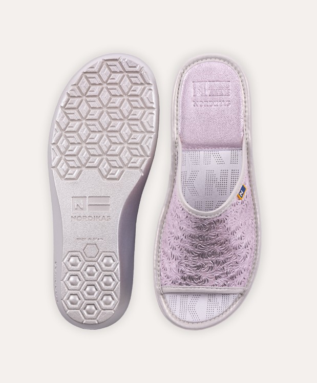 nordikas ZAPATILLAS DE CASA MUJER METALIC MALVA Tienda