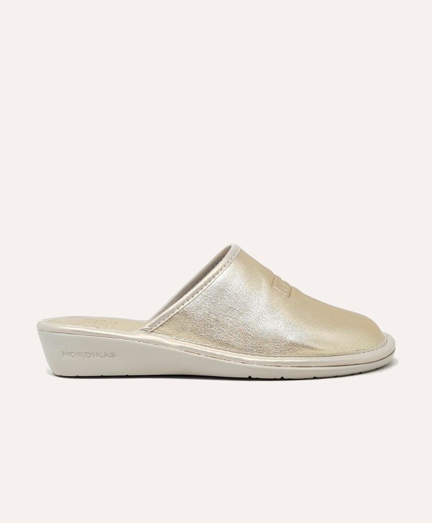 nordikas ZAPATILLAS DE CASA MUJER METALIC PLATINO