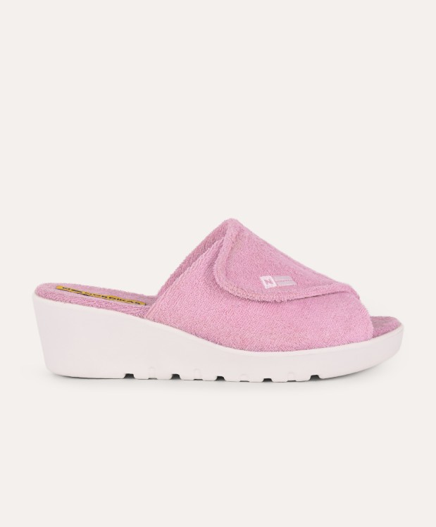 nordikas ZAPATILLAS DE CASA MUJER TOALLA ROSA Promoción por tiempo limitado