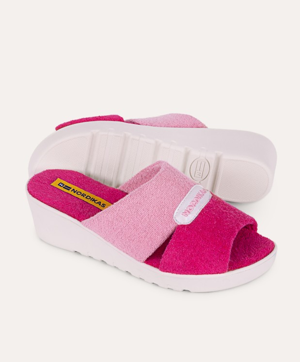 nordikas ZAPATILLAS DE CASA MUJER TOALLA FUXIA Solo hoy