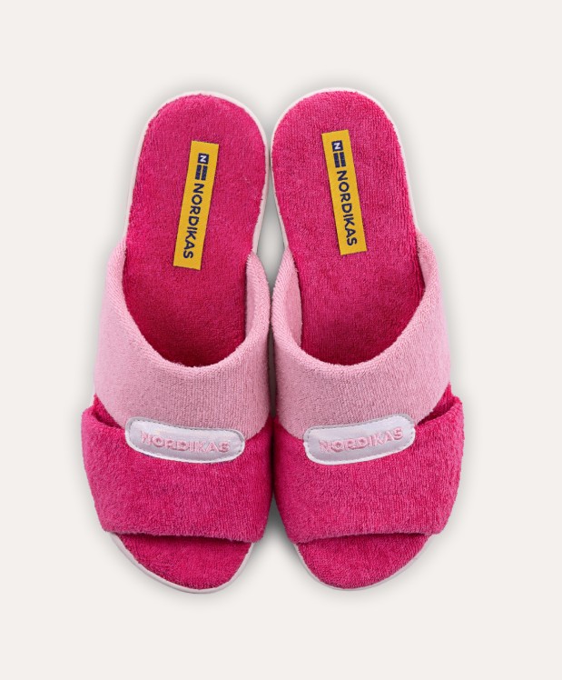 nordikas ZAPATILLAS DE CASA MUJER TOALLA FUXIA Solo hoy