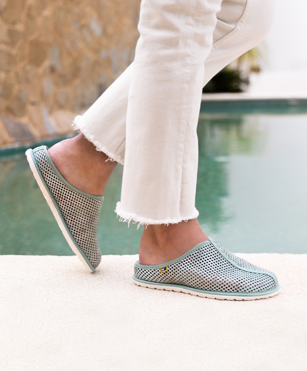 nordikas ZAPATILLAS DE CASA MUJER METALCRIS MENTA Envío internacional gratuito
