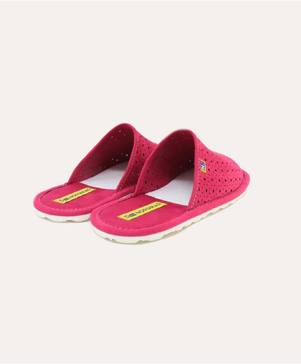 nordikas ZAPATILLAS DE VIAJE MUJER CORAZONES FRAMBUESA Descuentos del mes