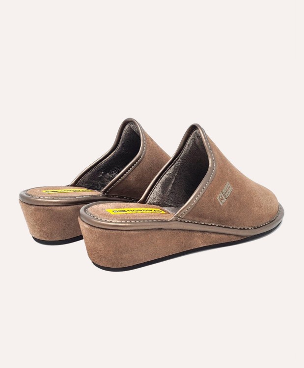nordikas ZAPATILLAS DE CASA MUJER AFELPADO PIEDRA Ofertas de temporada