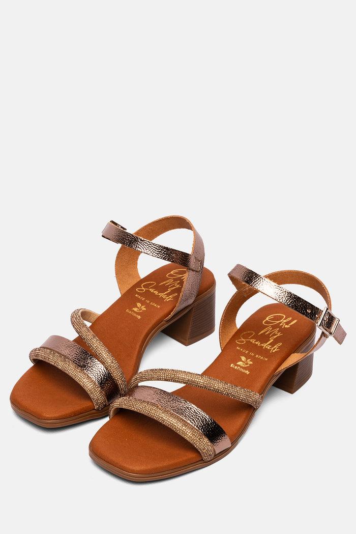 ﻿oh my sandals Sandalia Mujer Piel Olivia Cava Oferta especial de fábrica