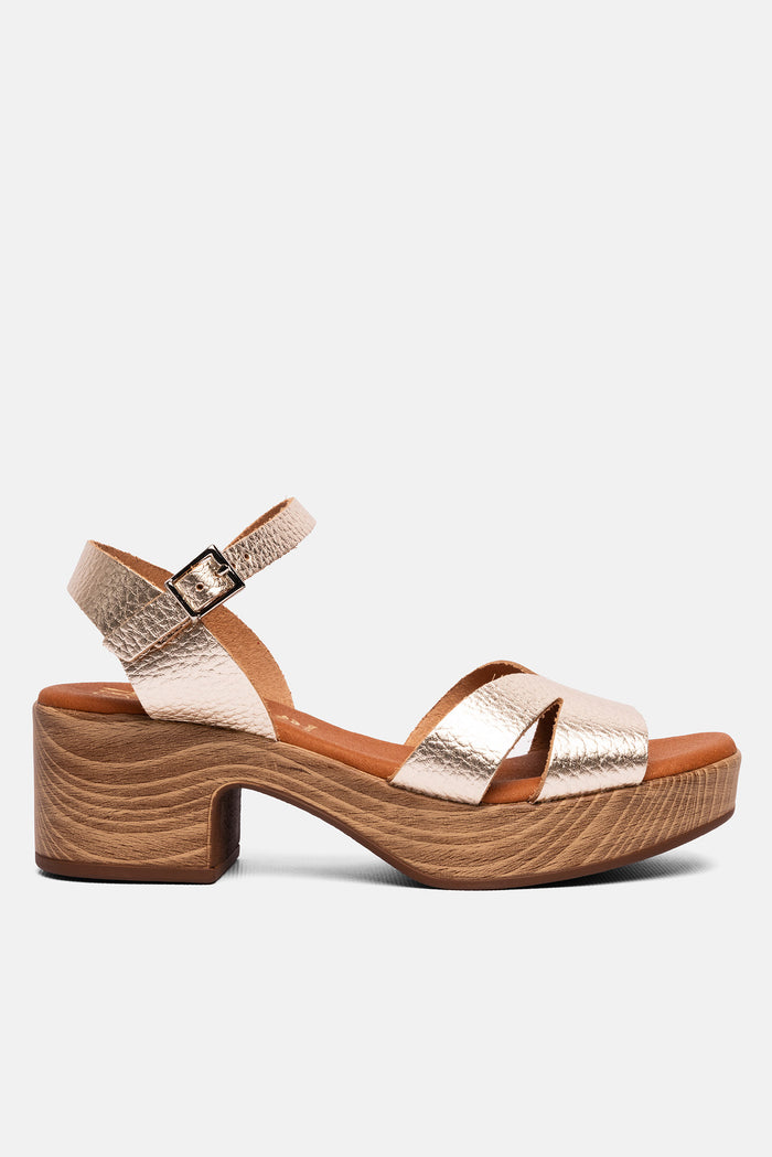 oh my sandals Sandalia Mujer Piel Pamela Champán Superdescuento