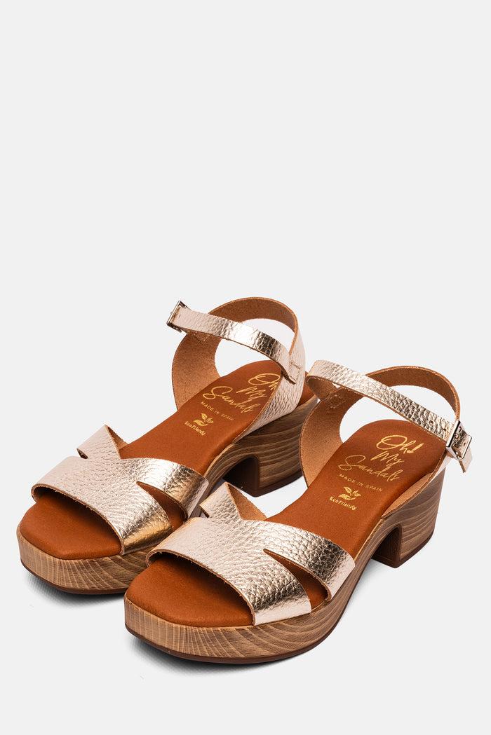 oh my sandals Sandalia Mujer Piel Pamela Champán Superdescuento