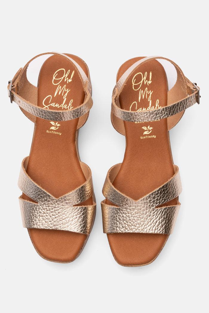 oh my sandals Sandalia Mujer Piel Pamela Champán Superdescuento