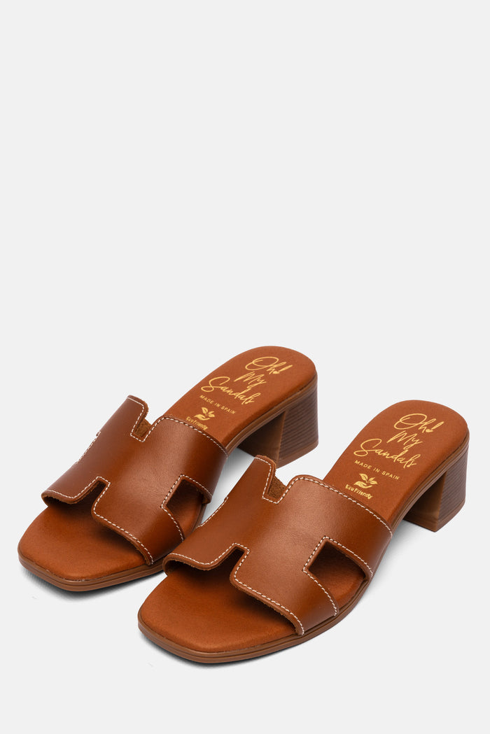 oh my sandals Sandalia Mujer Piel Nancy Roble Precios de Black Friday