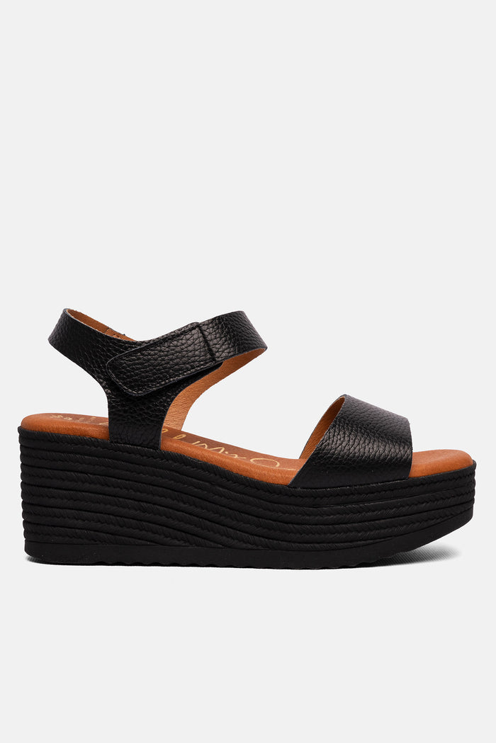oh my sandals Sandalia Mujer Piel Zulema Negro Libre de impuestos