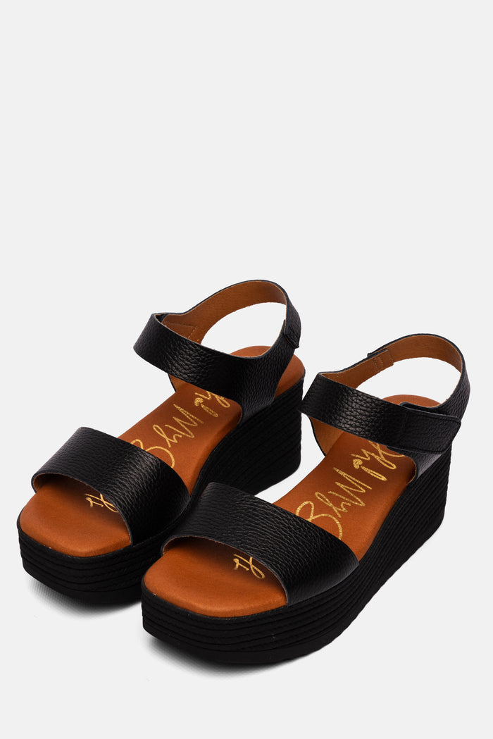 oh my sandals Sandalia Mujer Piel Zulema Negro Libre de impuestos