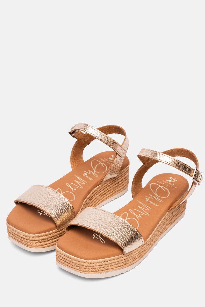 oh my sandals Sandalia Mujer Piel Zoe Champán Descuentos del mes