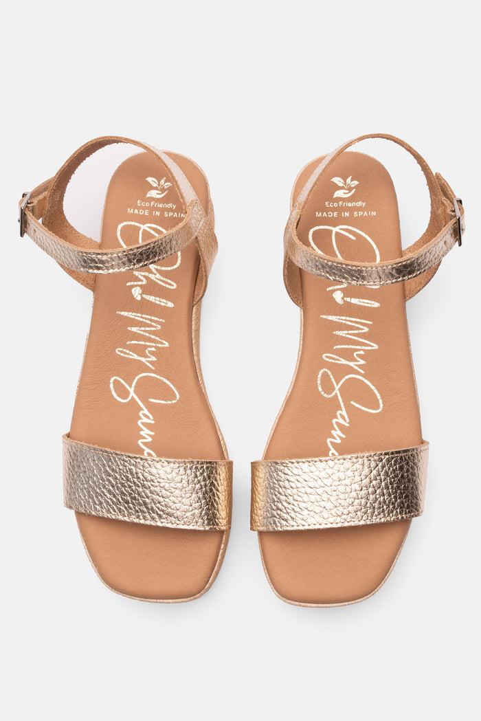 oh my sandals Sandalia Mujer Piel Zoe Champán Descuentos del mes