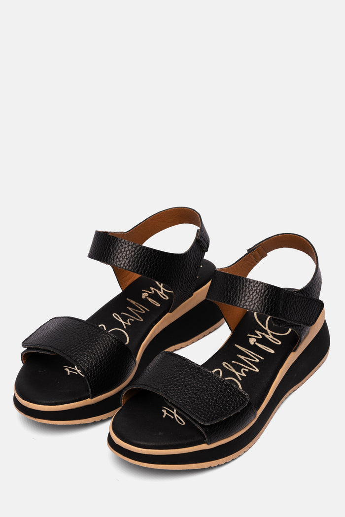 oh my sandals Sandalia Mujer Piel Selene Negro Última moda