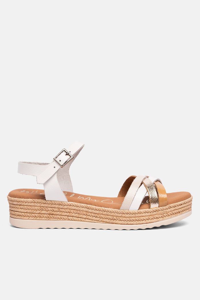 oh my sandals Sandalia Mujer Piel Zara Blanco Grandes ahorros