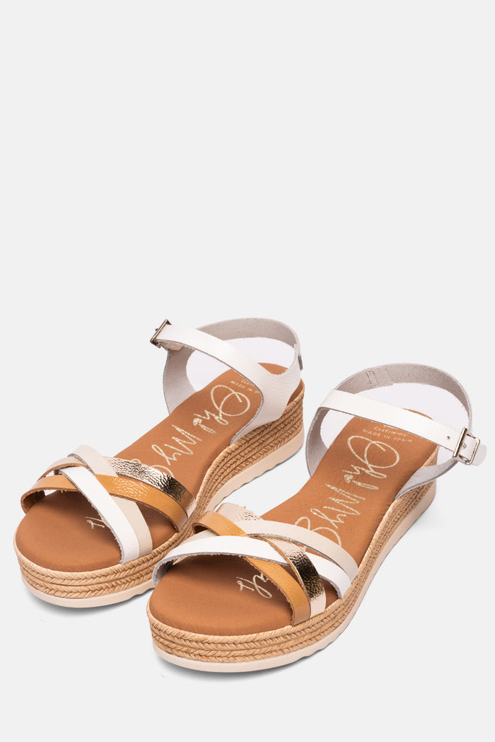 oh my sandals Sandalia Mujer Piel Zara Blanco Grandes ahorros