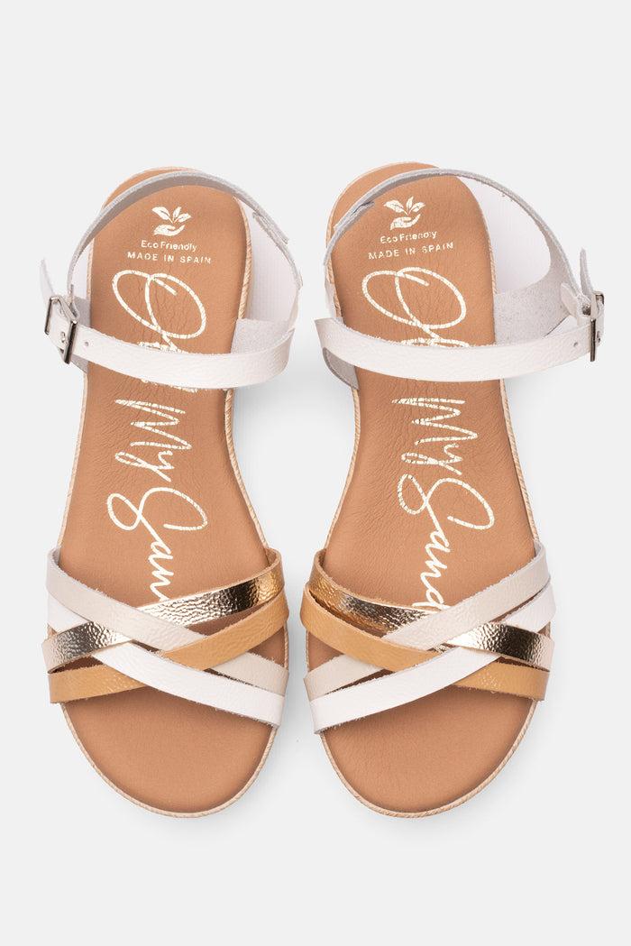 oh my sandals Sandalia Mujer Piel Zara Blanco Grandes ahorros