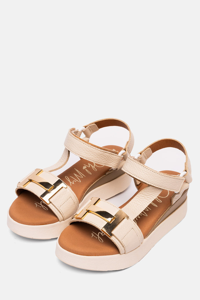 oh my sandals Sandalia Mujer Piel Vania Hielo Devoluciones gratuitas
