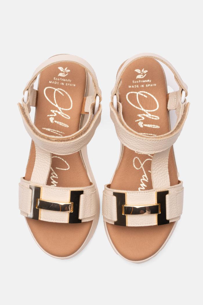 oh my sandals Sandalia Mujer Piel Vania Hielo Devoluciones gratuitas